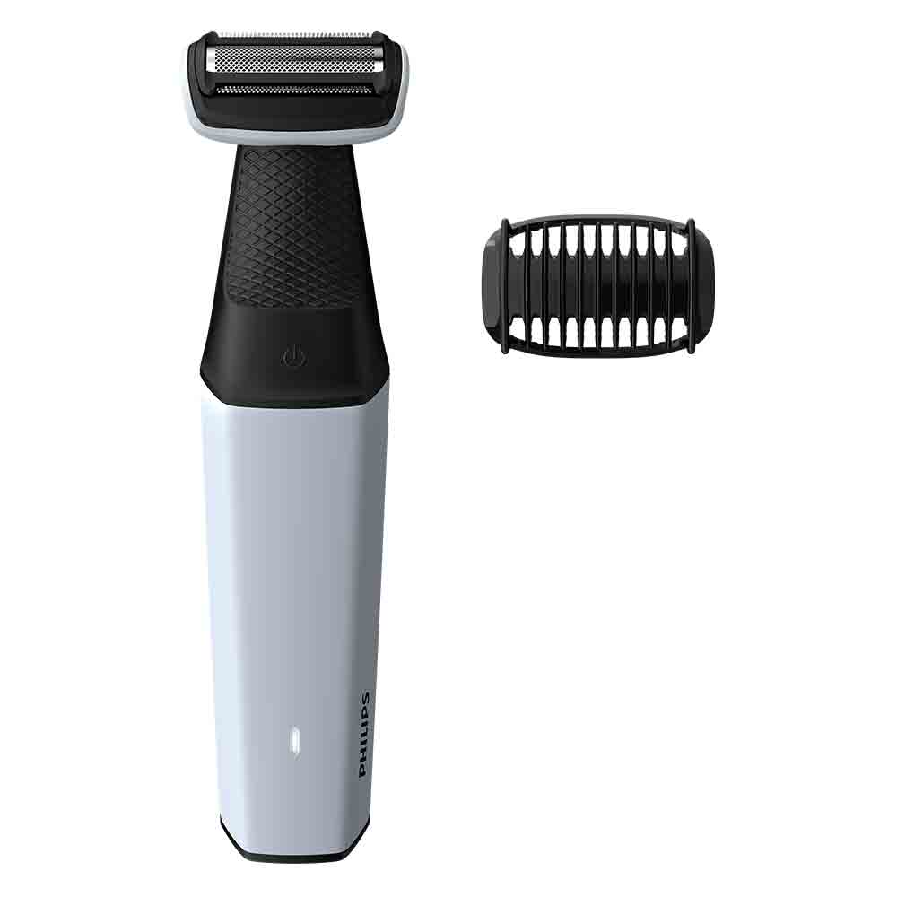 Afeitadora corporal apta para la ducha Philips Bodygroom Series 3000  (modelo BG3015/15), Color Negro, Azul, Talla única : Philips: :  Belleza