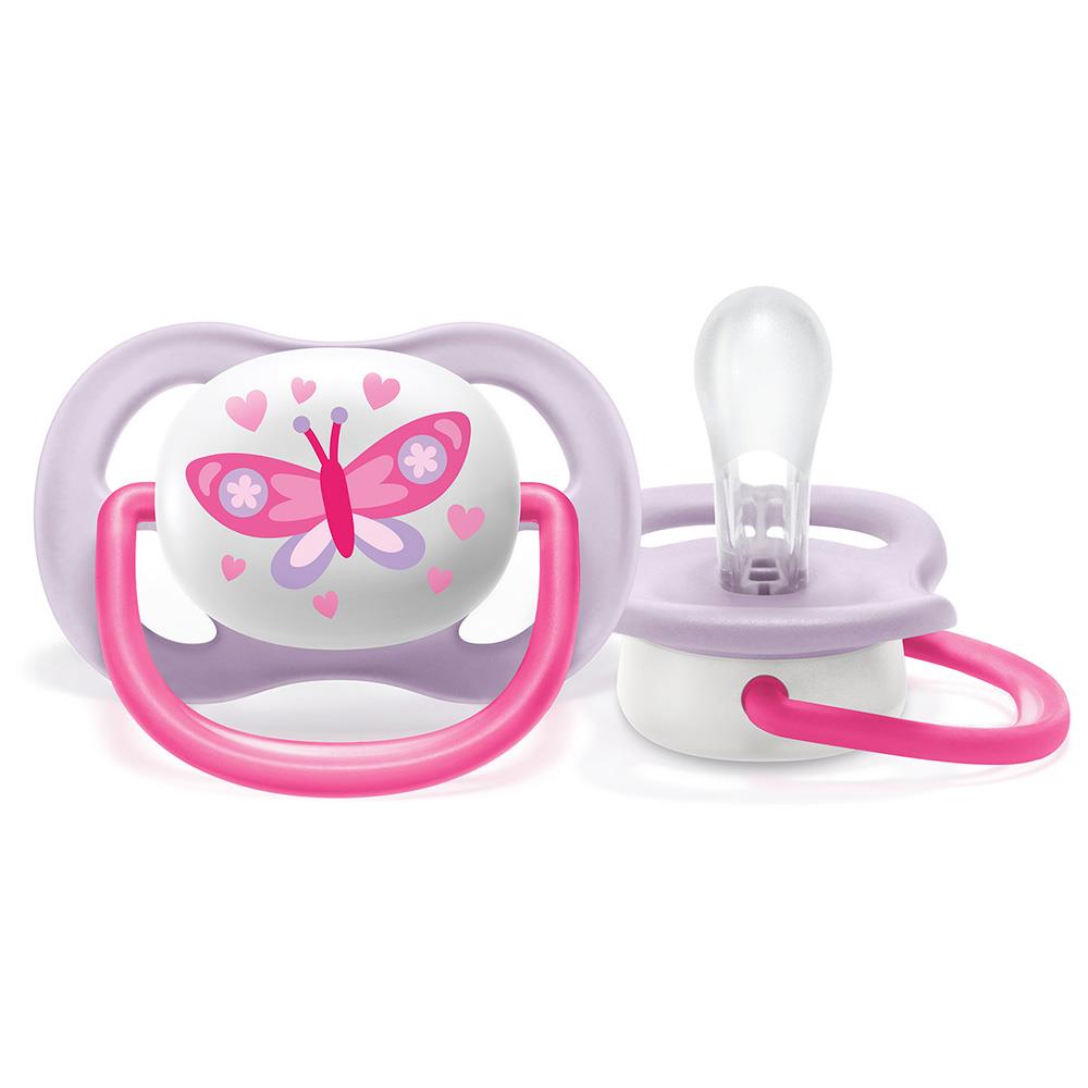 Chupón de mamila anatómica Philips Avent Chupeta Ultra Air Dupla Gato e  Urso Decorada 6-18 Meses SCF085/18 con diseño biberones avent para bebés de 6-18  meses cyan