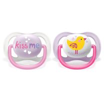 Philips Avent Chupón Ultra Air 0-6 M Kiss/Bird X2 SCF080/20