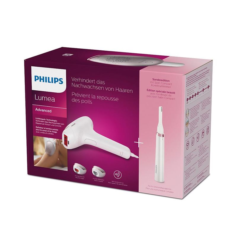 Philips Lumea Advanced Depiladora IPL, Luz Pulsada, con cable, 3