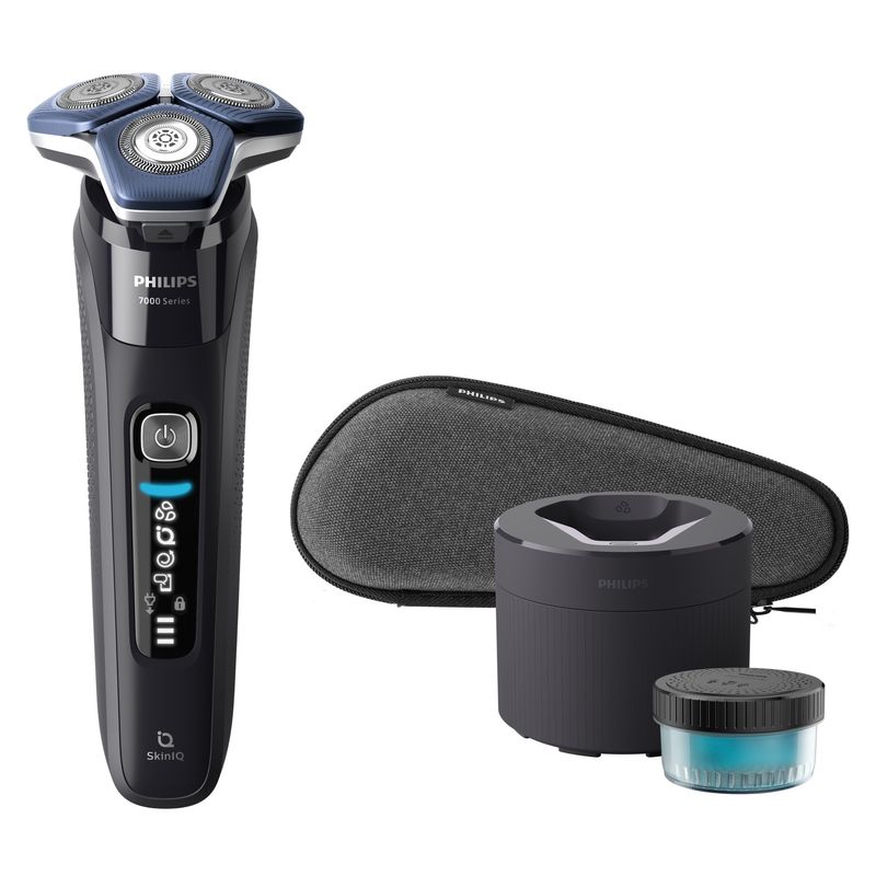 Philips Series 7000 Afeitadora Electrica en humedo y seco con tecnologia SkinIQ con clean pod S7886 50