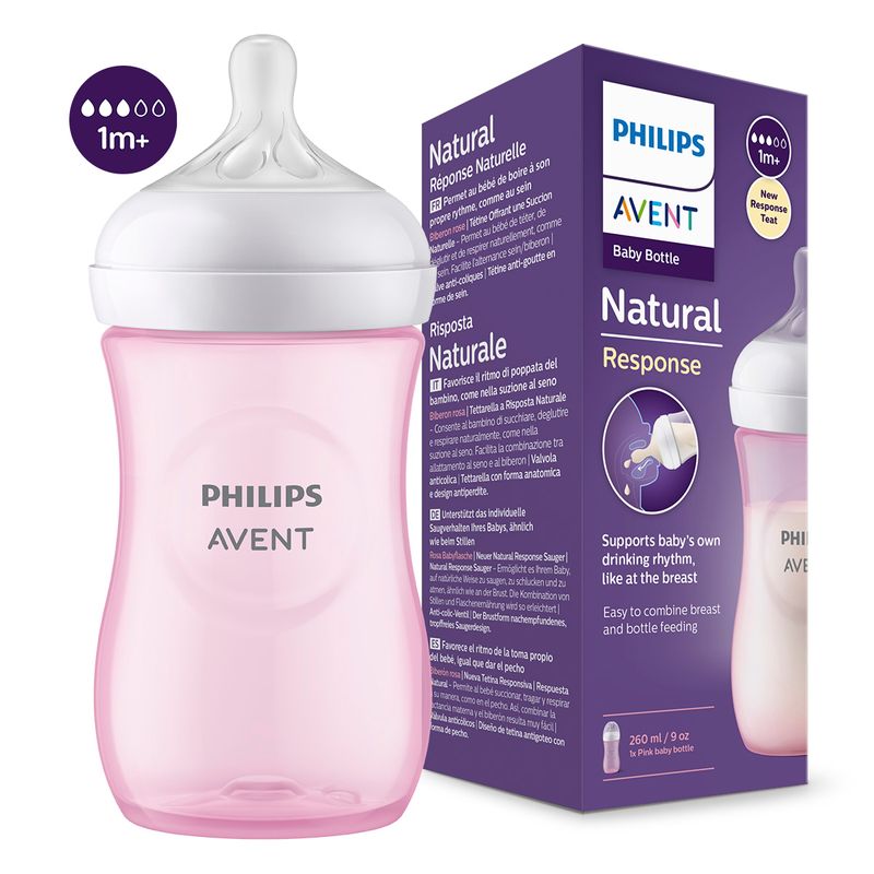 Biberón Natural Philips AVENT, Púrpura