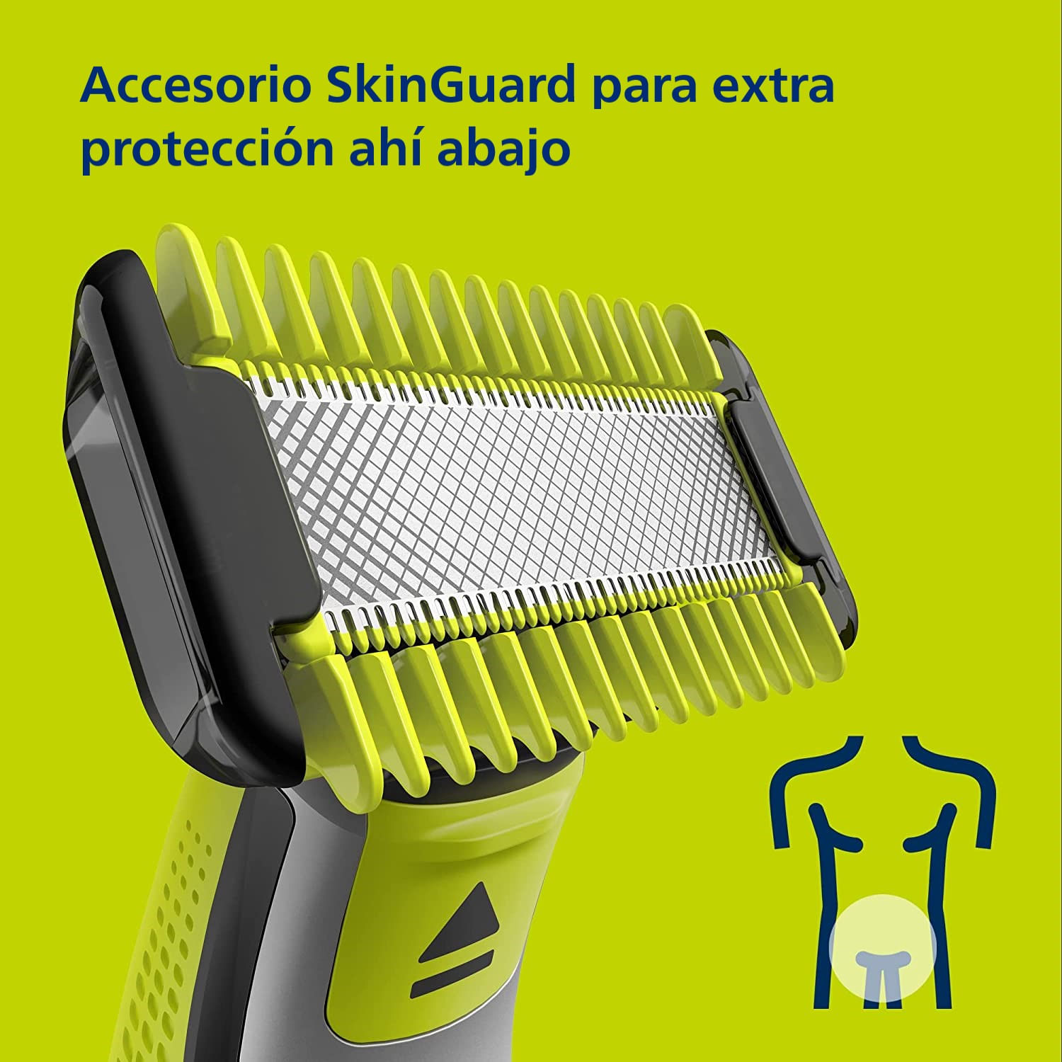 Afeitadora Philips One Blade + repuesto + 4 peines guía removibles