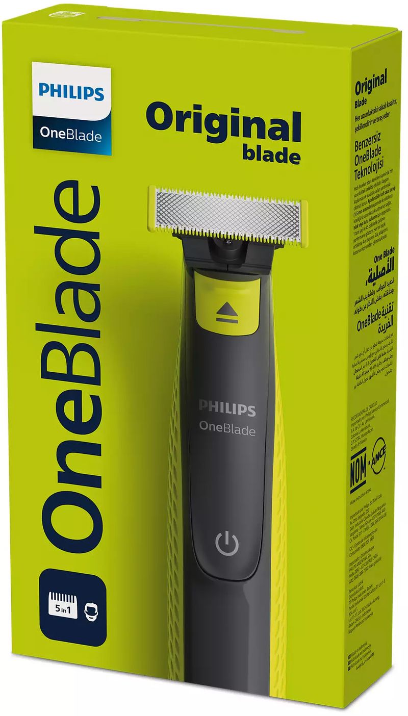 Philips OneBlade 5 en 1: afeitado versátil y preciso para todos.